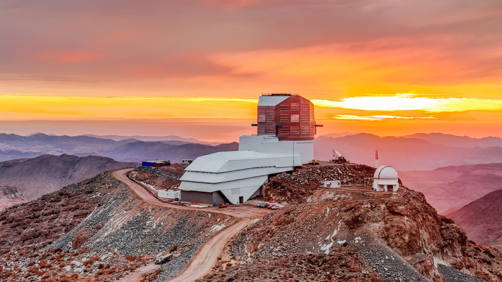 L'observatoire Rubin en haut du Mont Pachon. © Image : Olivier Bonin/SLAC National Accelerator Laboratory 
